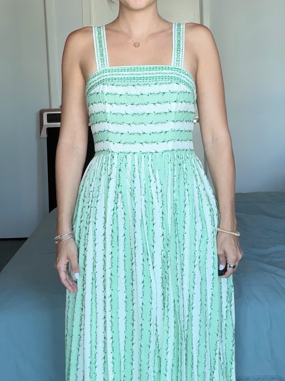 Max Studio London Green Midi Dress